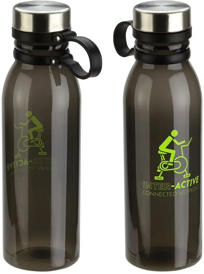 Custom logo Puebla 26 oz recycled PET bottle, cap close-up