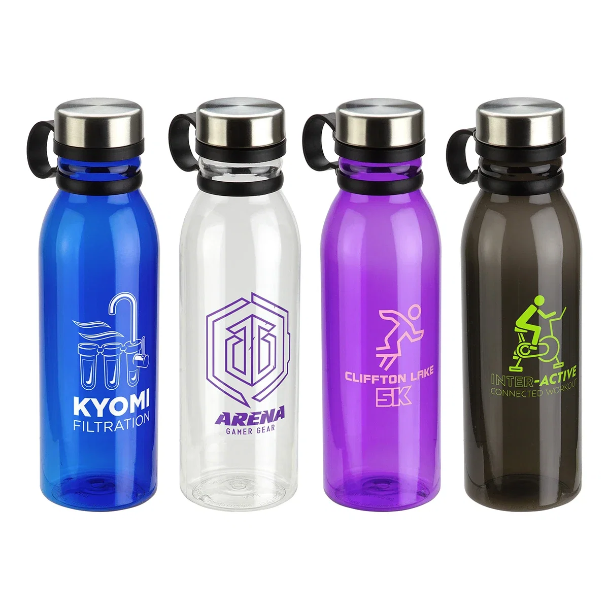 Puebla 26 oz recycled bottle, custom logo imprint area detail