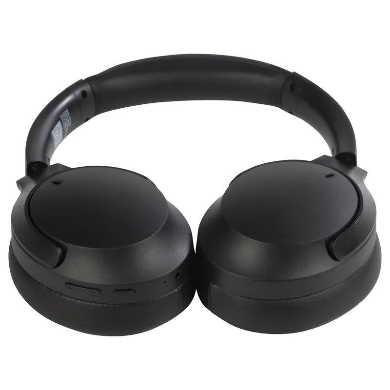 Pulse Active Noise Canceling Headphones worn by a model, lifestyle in-use shot