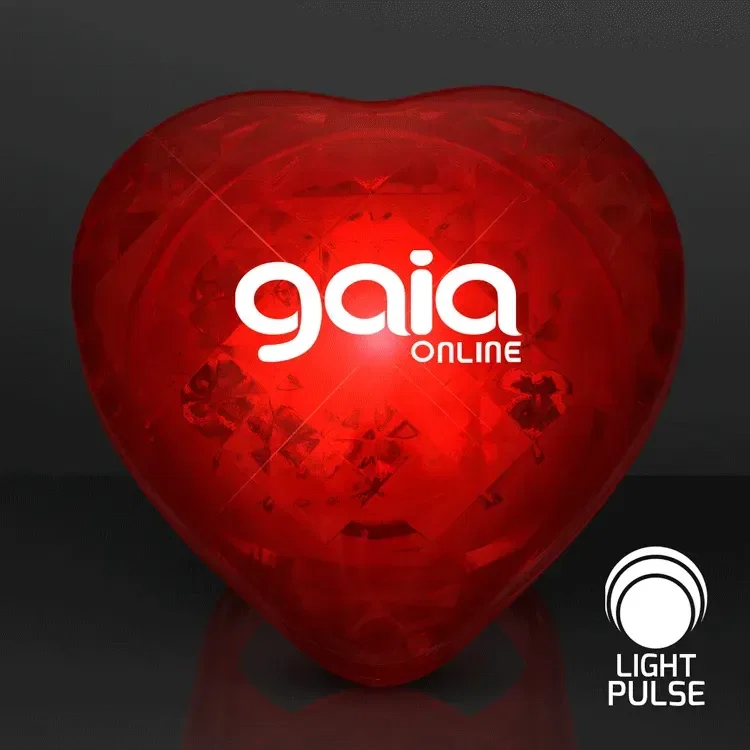 Pulsing Light Red Heart Ring — view 4