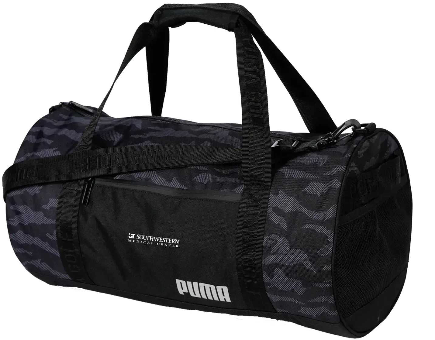 Personalized Puma Golf Barrel Bag (Black Camo) — view 2