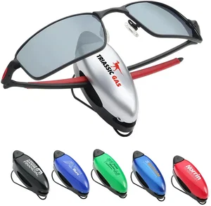 Push-Button Visor Sunglasses Clip