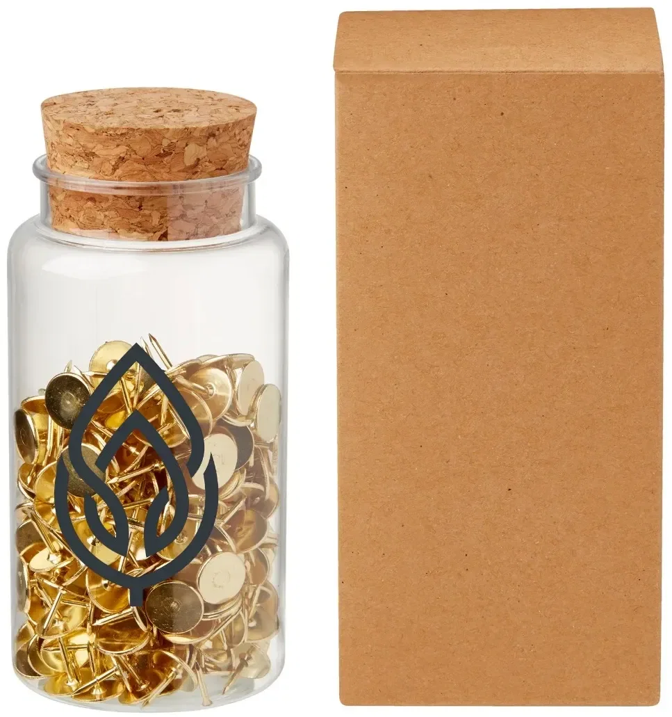 Customized Push Pins in Jar — view 2