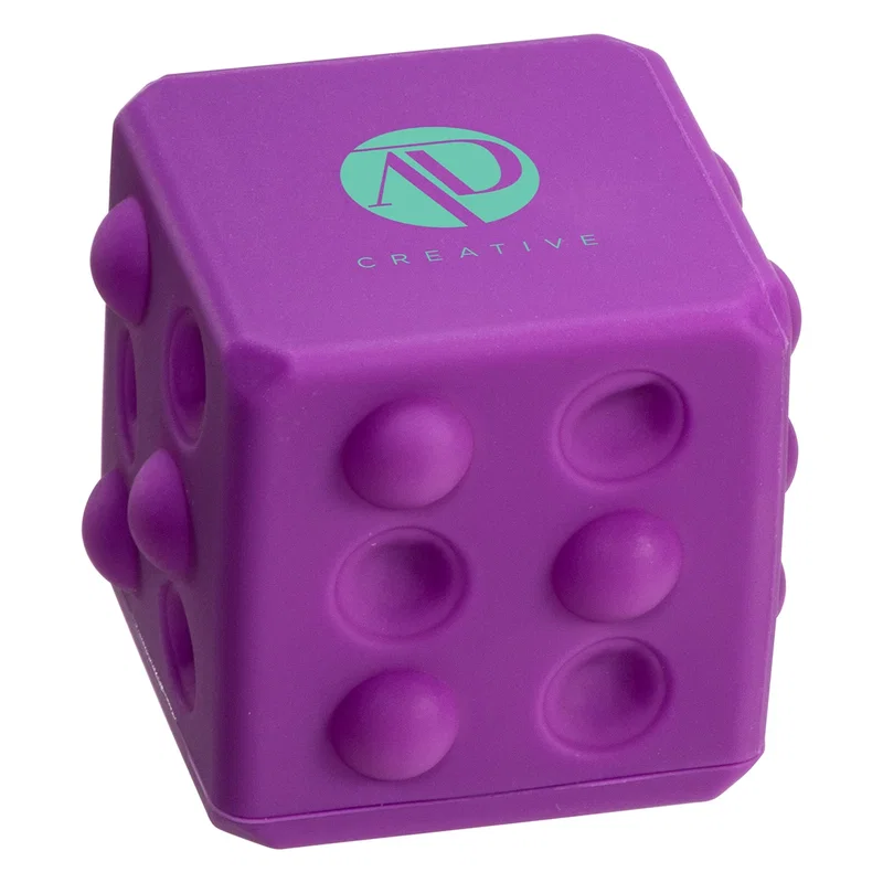 Push Pop Cube shown in purple, standalone product shot