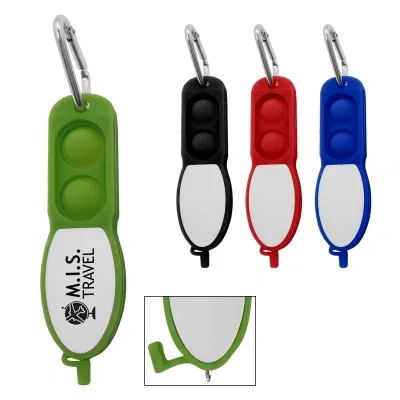 Black version of the fidget pen shown at full length