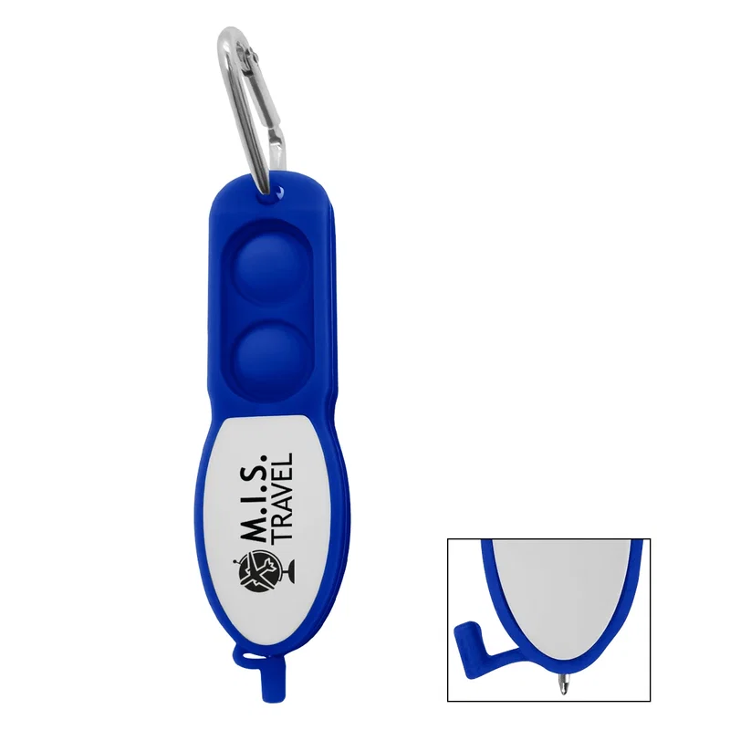 Push Pop Pen With Carabiner — view 6