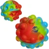 Push Pop Silicone Bounce Ball in Rainbow