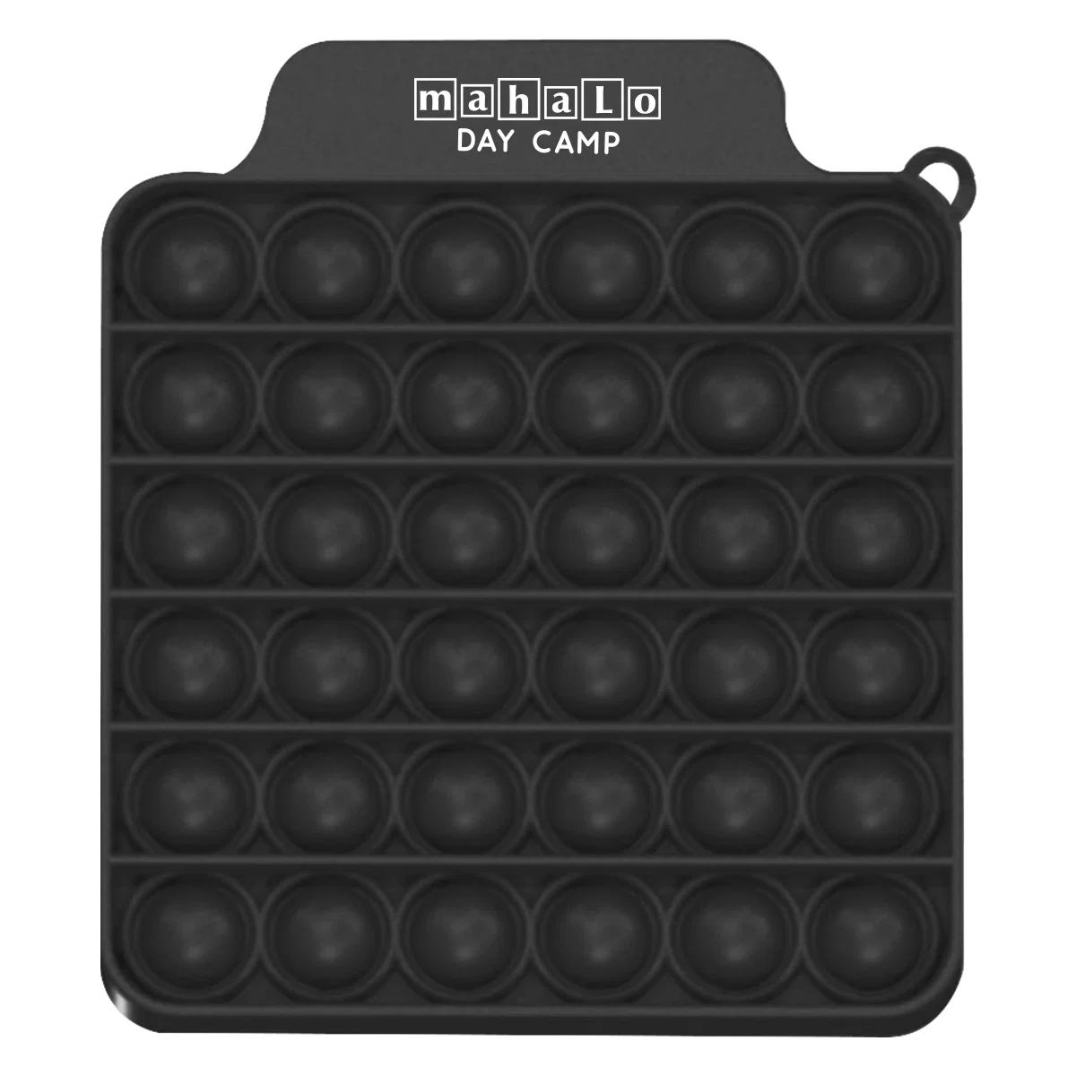 Fingers pressing a single bubble on the game board