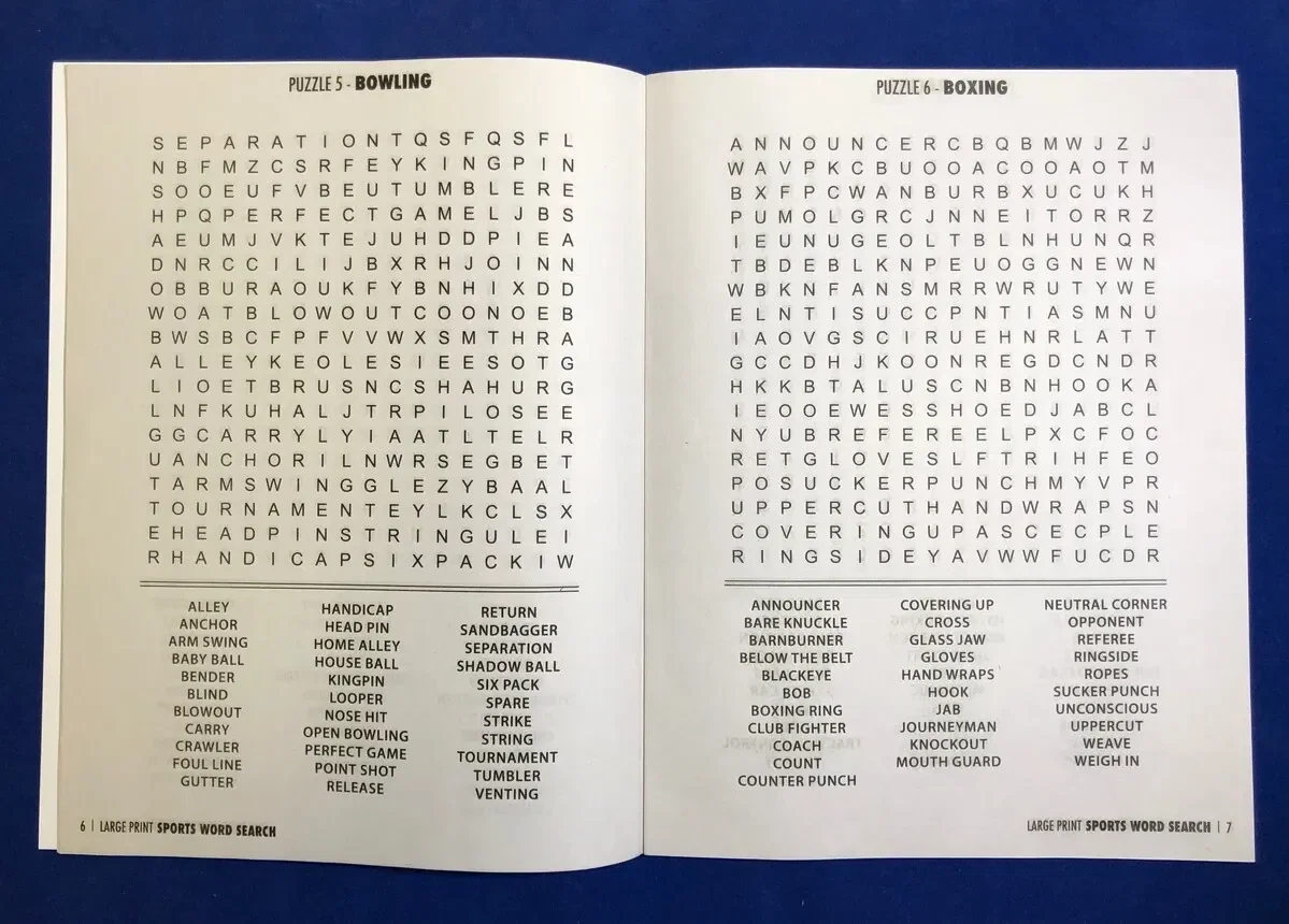 Puzzle Book - Sports Large Print Word Search Book — view 2
