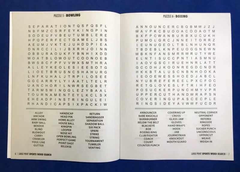Puzzle Book - Sports Large Print Word Search Book — view 2