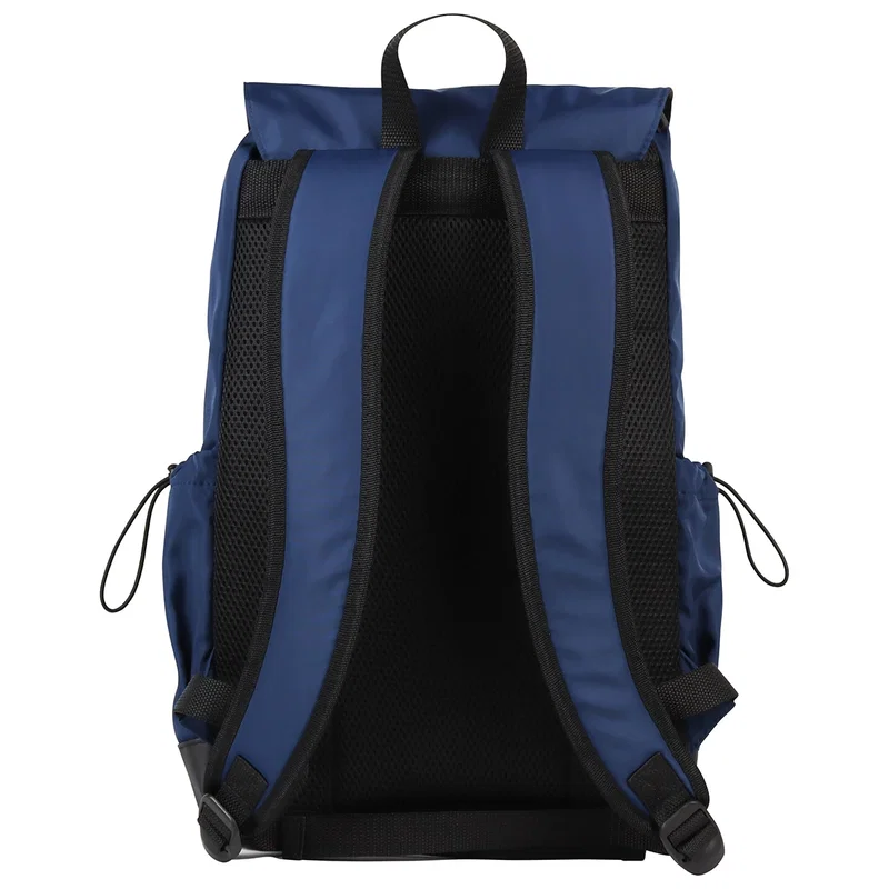 Close-up of the custom Quantum Urban Backpack's logo imprint area