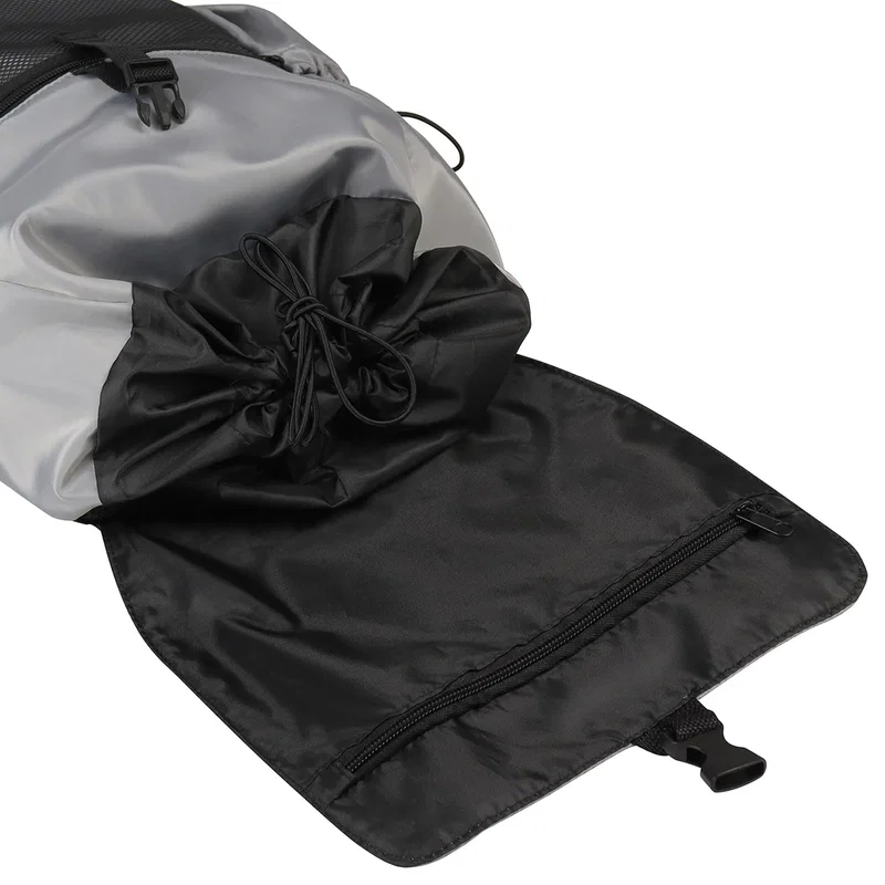 Quantum Urban Backpack worn on the shoulders, branded backpack lifestyle shot