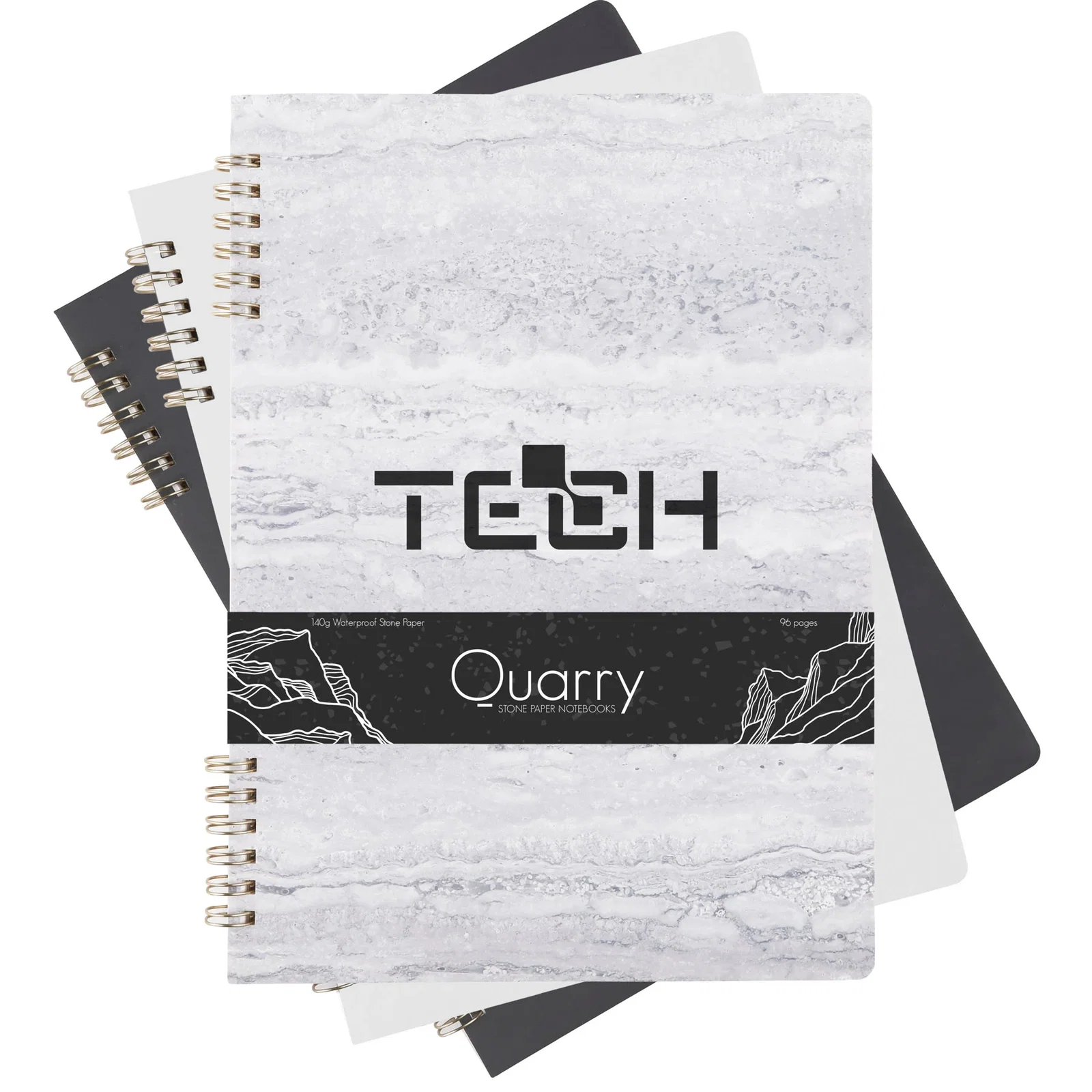 Quarry Stone Paper™ Ring Bound Notebook — view 2