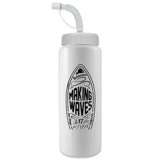 Quart Sport Bottle with Straw Lid (32 oz.) — view 4