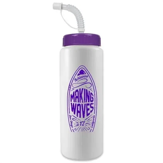 Quart Sport Bottle with Straw Lid (32 oz.) — view 7