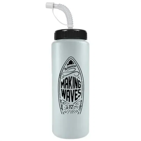 Quart Sport Bottle with Straw Lid (32 oz.) — view 8