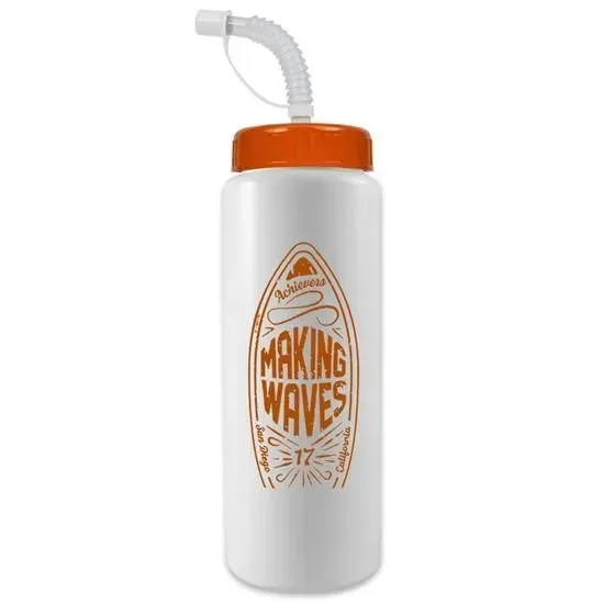 Quart Sport Bottle with Straw Lid (32 oz.) — view 9