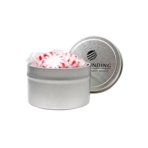 Quarter Capacity Round Tin Container — view 2