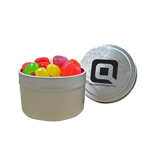 Quarter Capacity Round Tin Container — view 3