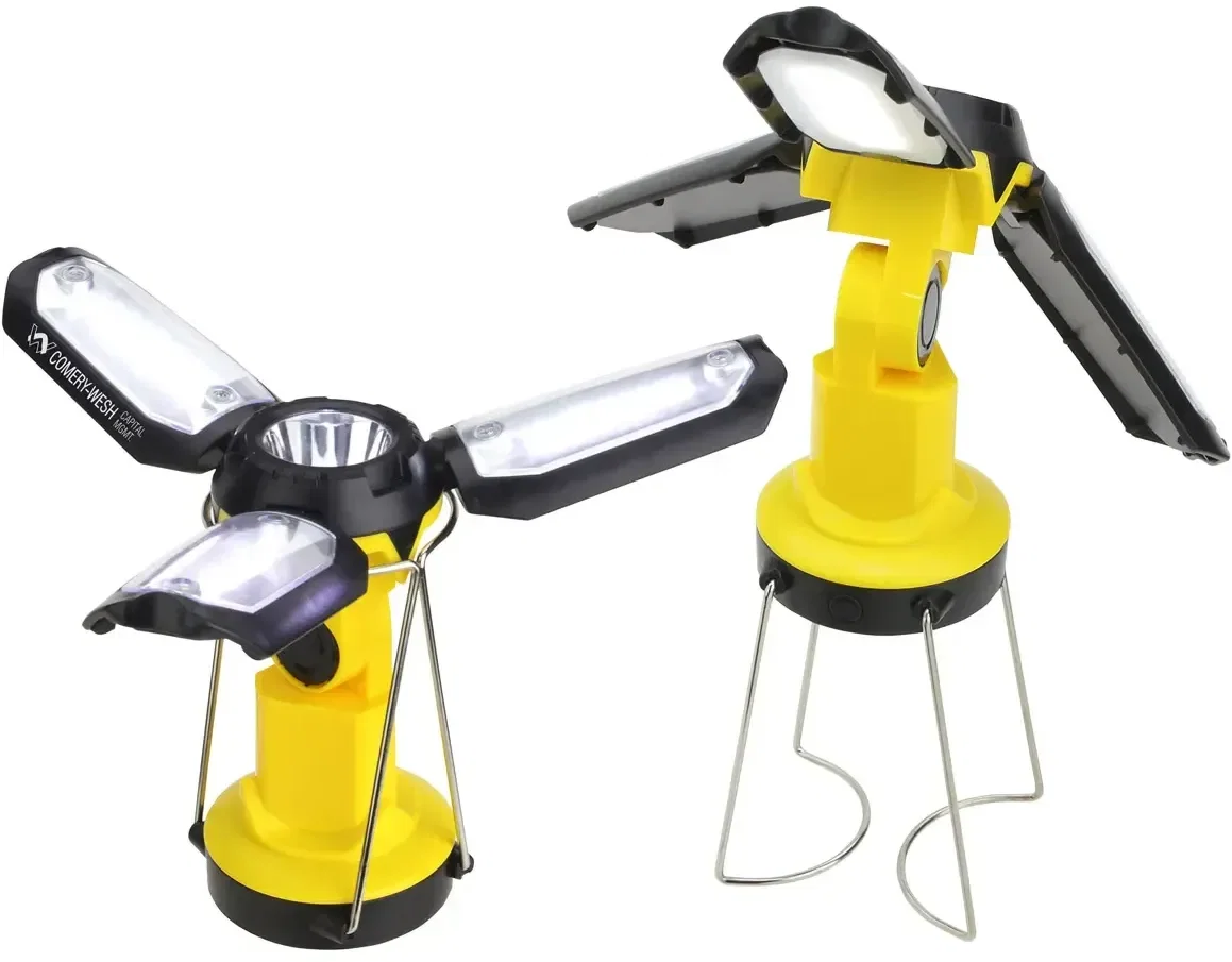 Branded Quasar Expandable COB Lantern close-up of the COB light panel and imprint area