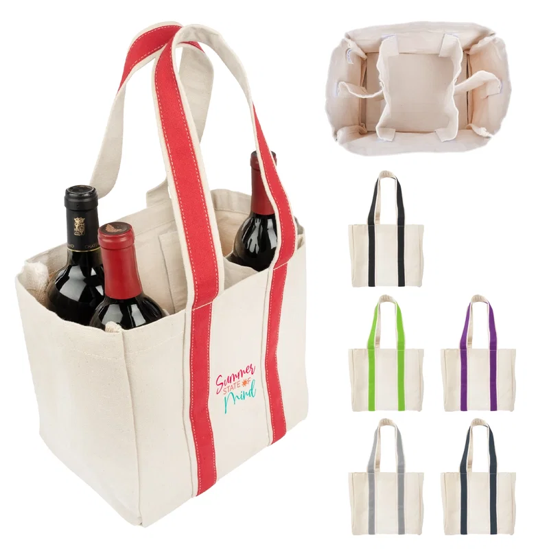 Quatre Wine Bottle Tote Bag — view 5