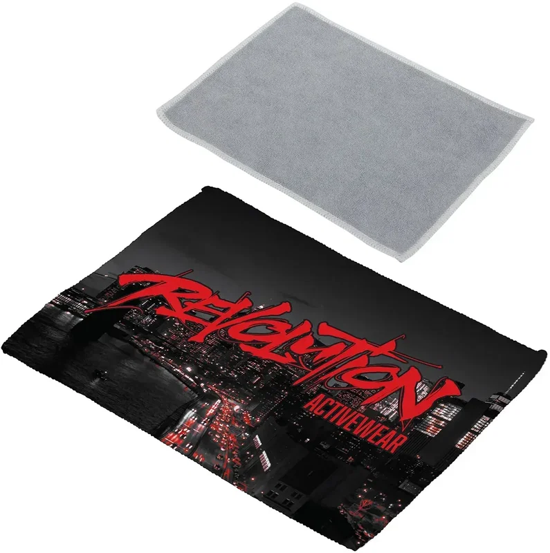 Custom Clean 5" x 7-1/8" Dual-Sided Microfiber Cloth — view 3