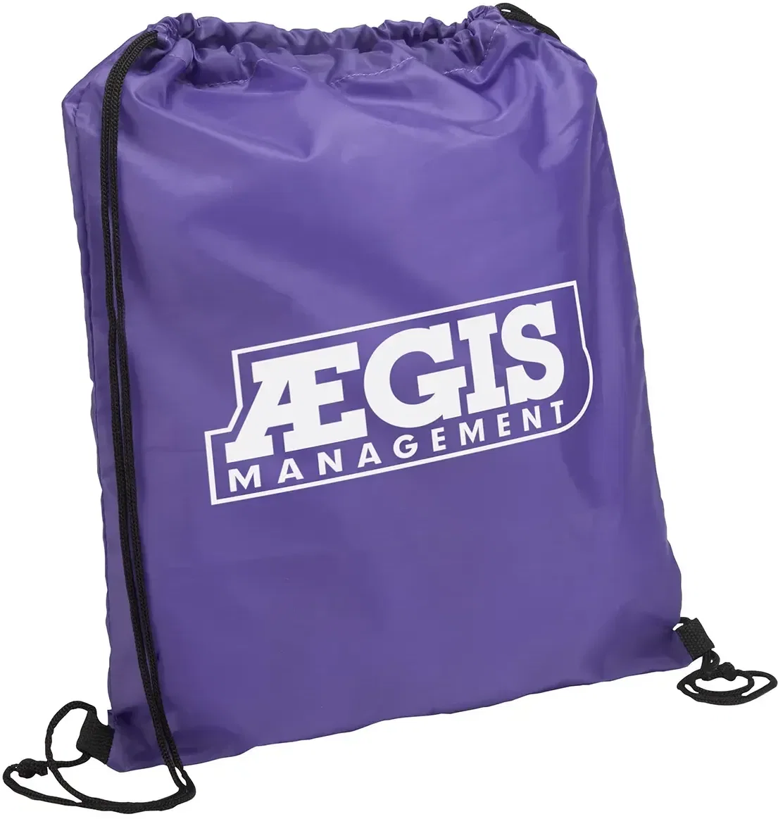 Promotional Quick Sling drawstring backpack in red colorway
