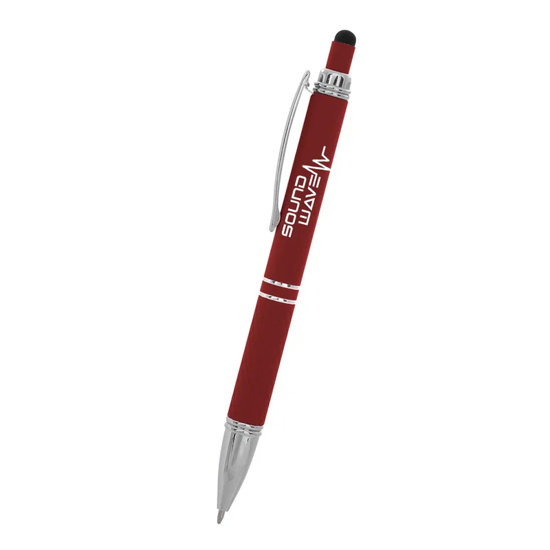 Orange barrel with the stylus end facing forward
