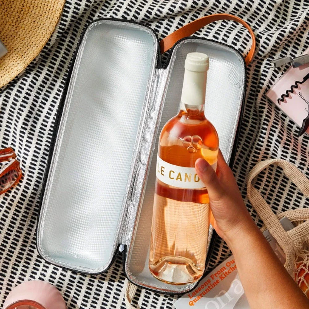 Rabbit Wine Bottle Carrier held in hand