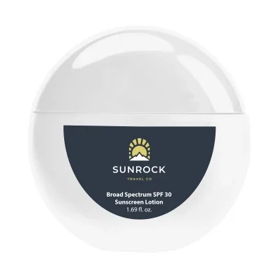 Yellow container sized to fit a beach bag pocket