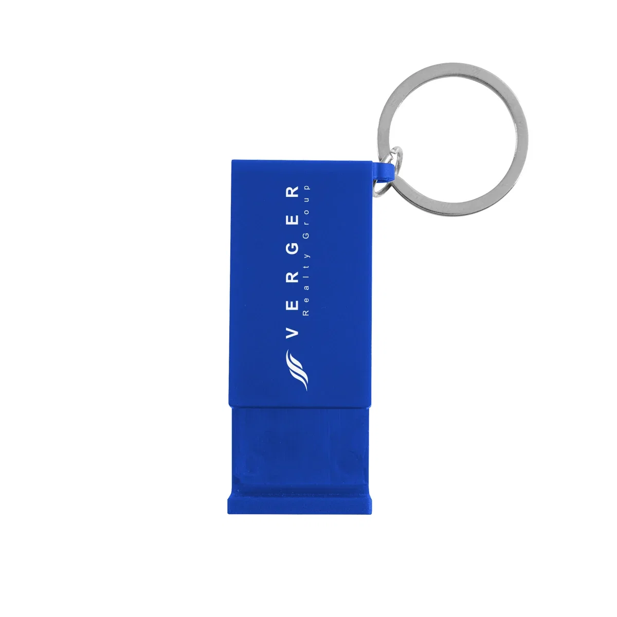 Royal blue choice viewed from the side