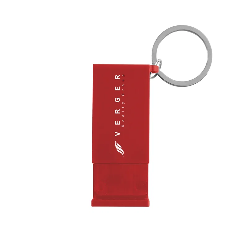 Two-inch accessory pictured next to a hand for scale
