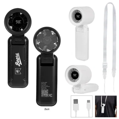 rABS Folding Fan With Digital Display