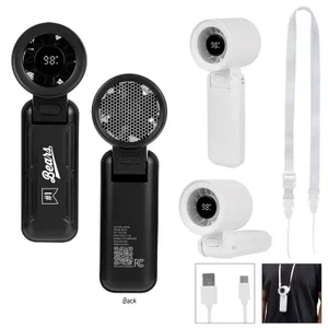rABS Folding Fan With Digital Display
