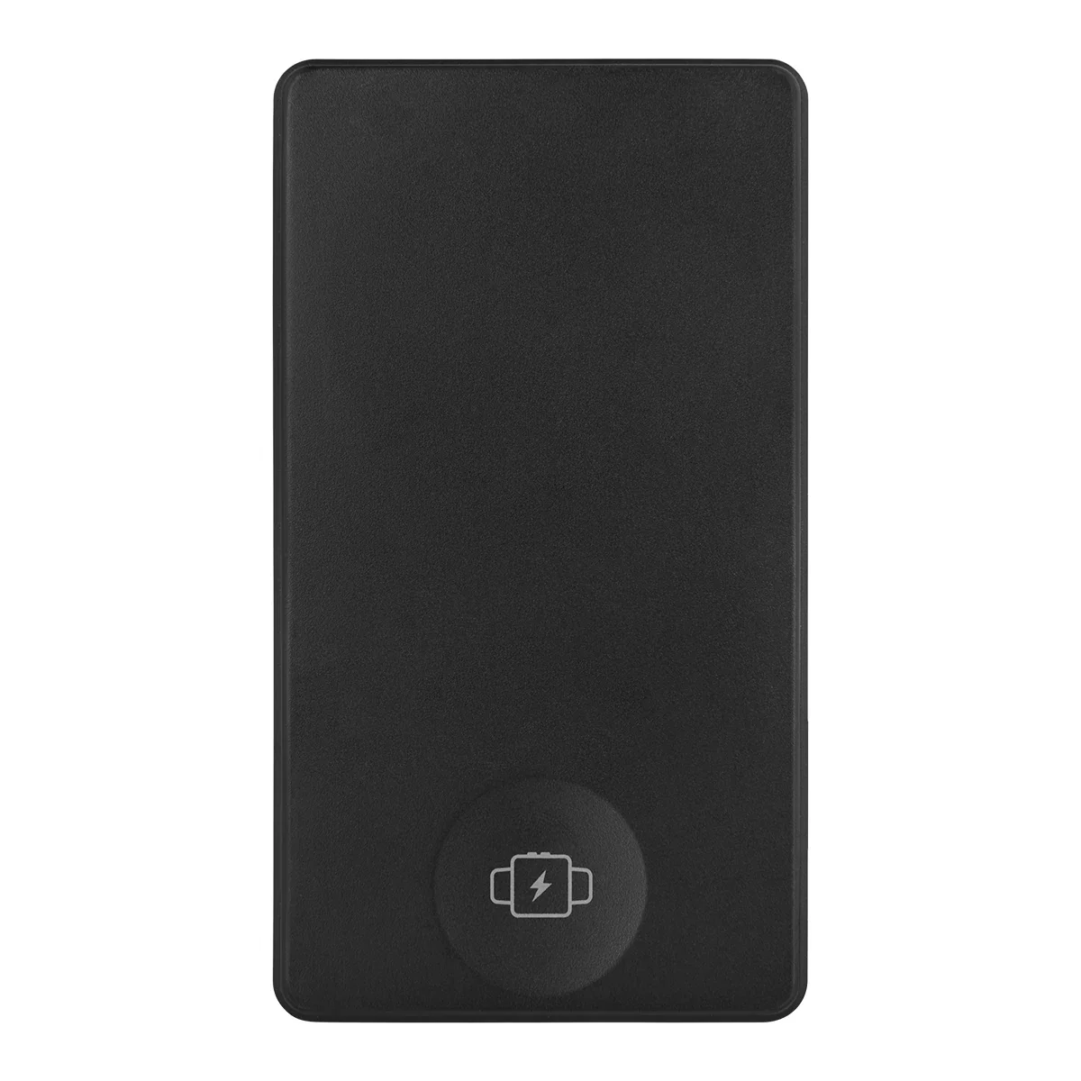 Attached magnetically to the rear of a phone