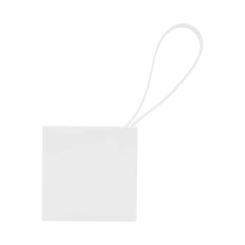 Square charger sized to slip into a pocket or bag