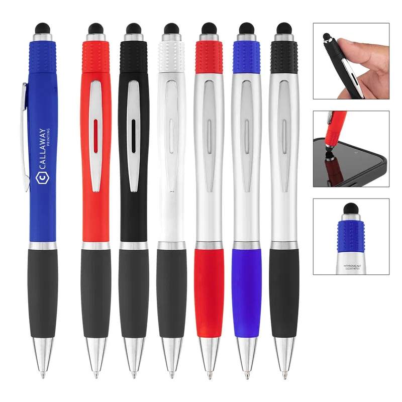 rABS Satin Stylus Pen With Spin Top — view 2