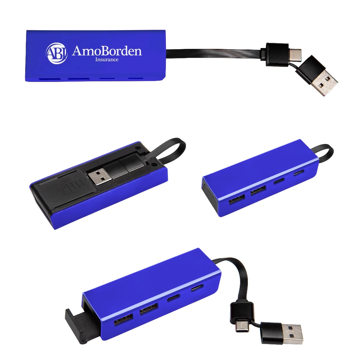 Blue version showing its Type-C connector