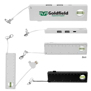 rABS USB & Type-C Hub With Level & Ruler