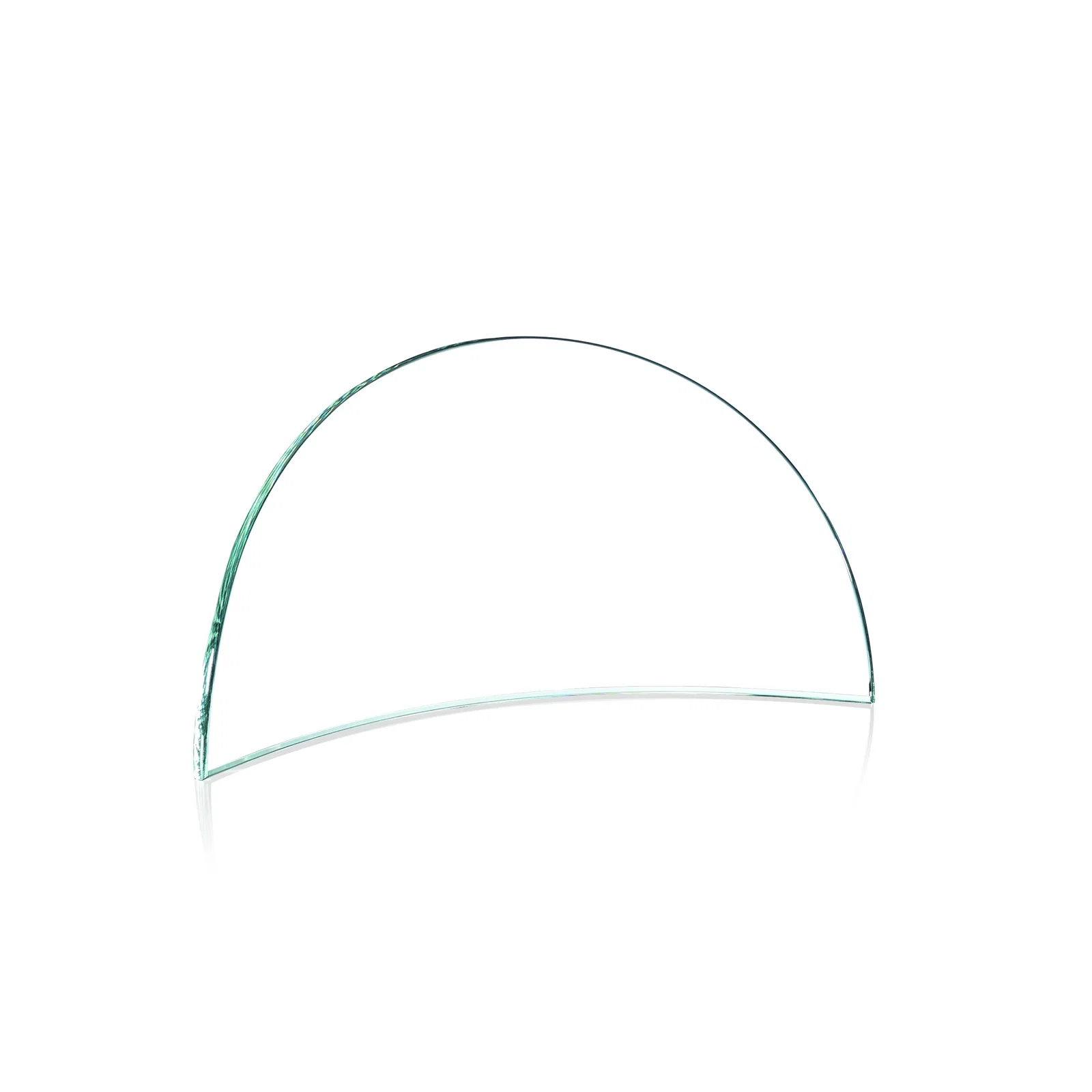 Custom Starfire Crystal Arch Award That Curves Inward on Both Sides, awards for donor appreciation