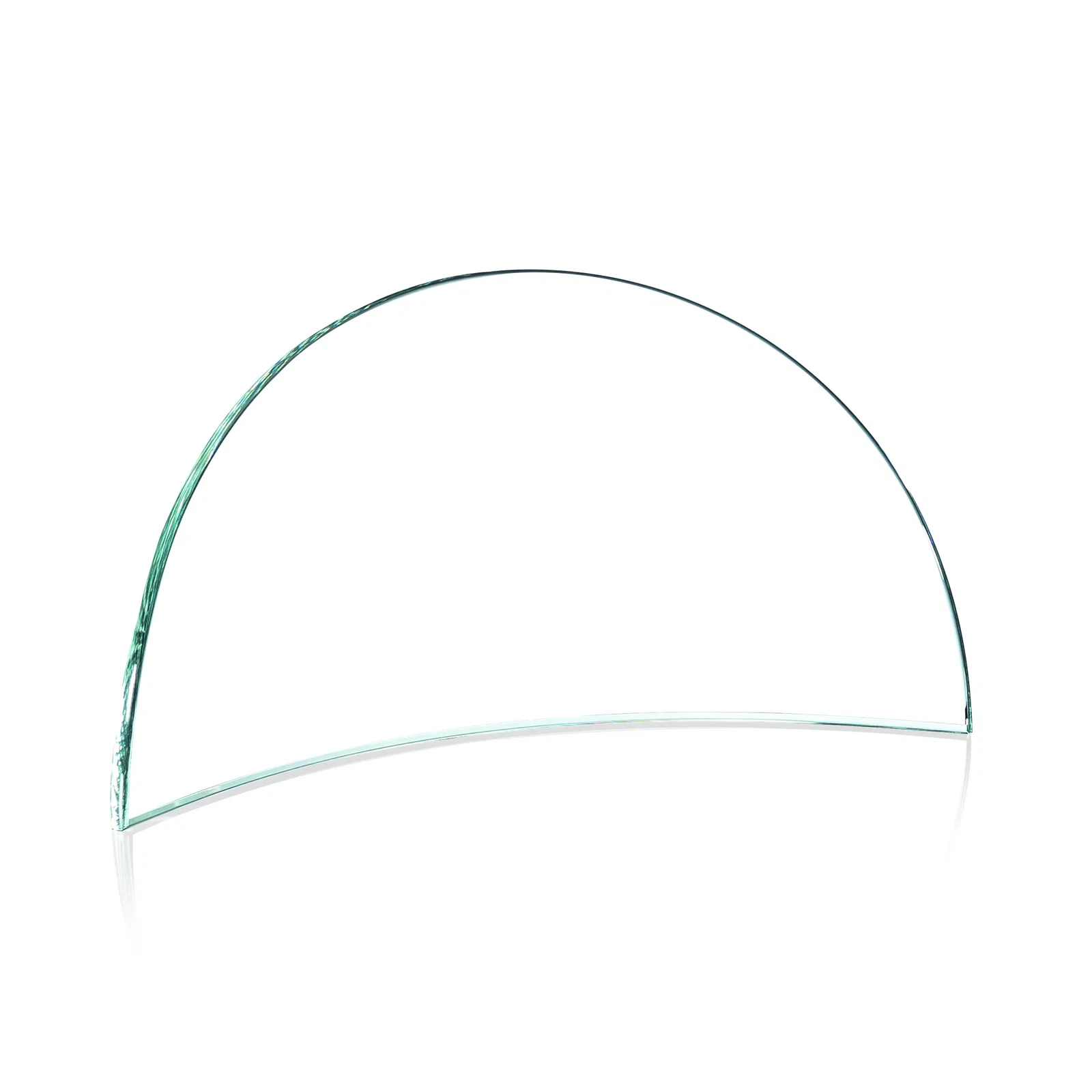 Custom Starfire Crystal Arch Award That Curves Inward on Both Sides, awards for graduation ceremonies