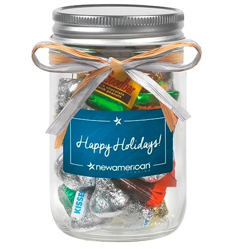 Raffia Bow Glass Mason Jars Set of 3 — view 2