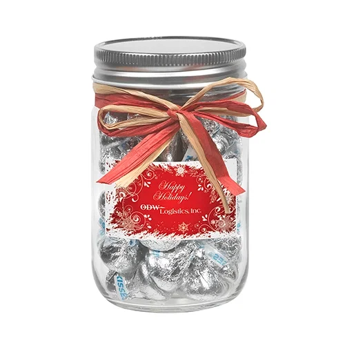 Raffia Bow Glass Mason Jars Set of 3 — view 4