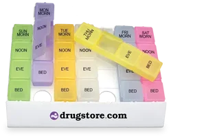 Rainbow 24/7 Medicine Tray Organizer