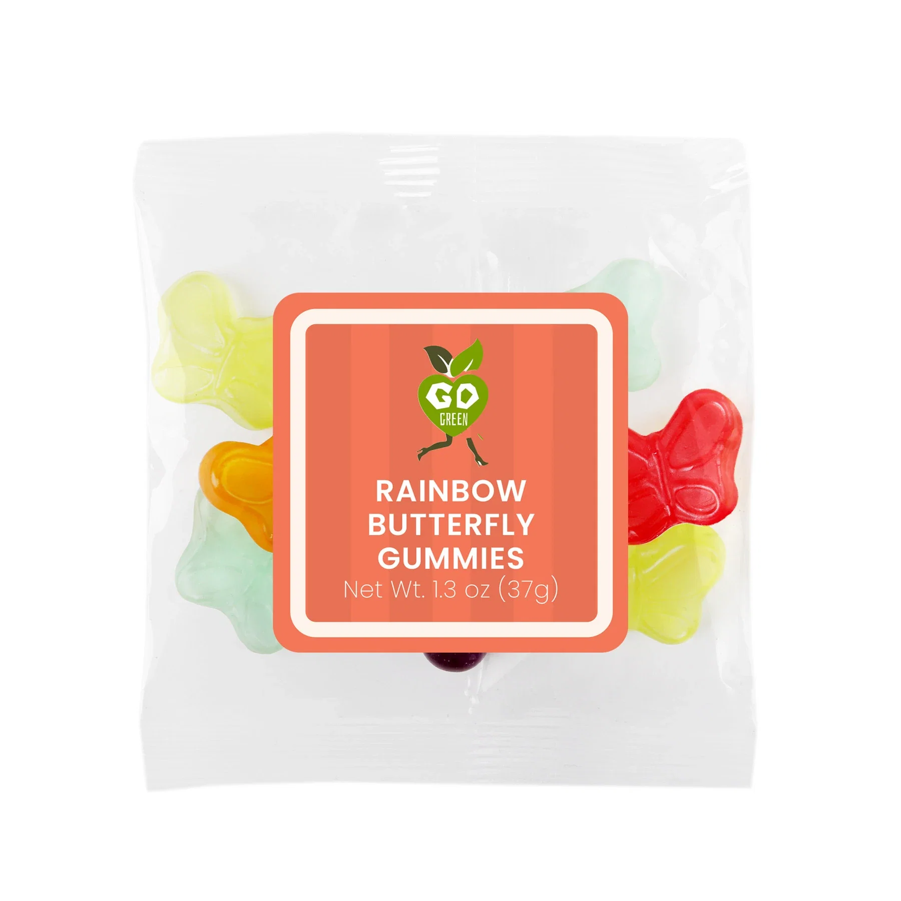 Rainbow Butterfly Gummies Personalized Giveaway Packets — view 2