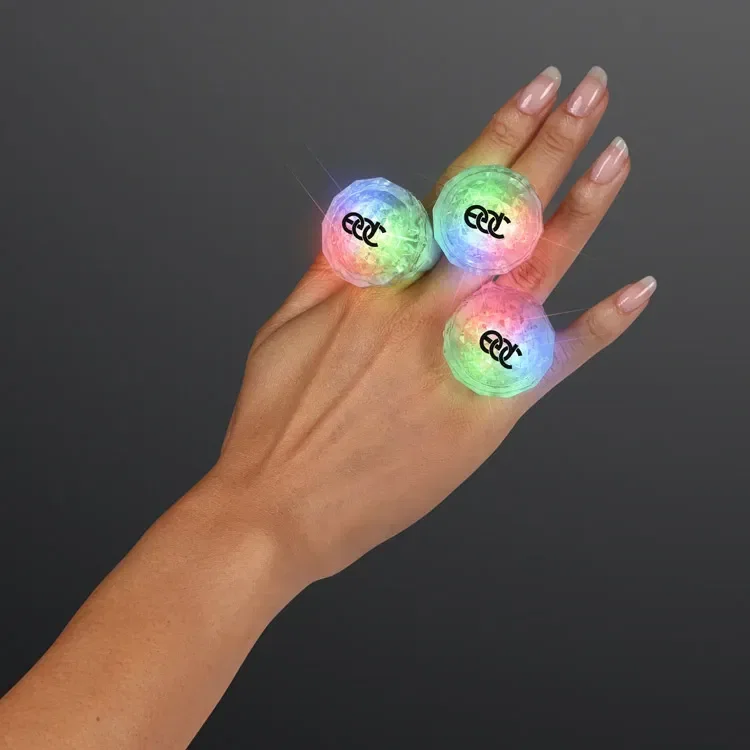 Rainbow Flash Rave Ring with Light Trails — view 3