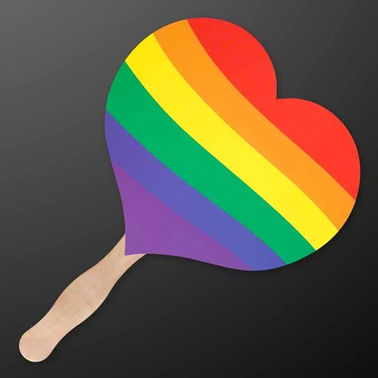 Rainbow Heart Pride Fan (NON-Light Up) — view 2