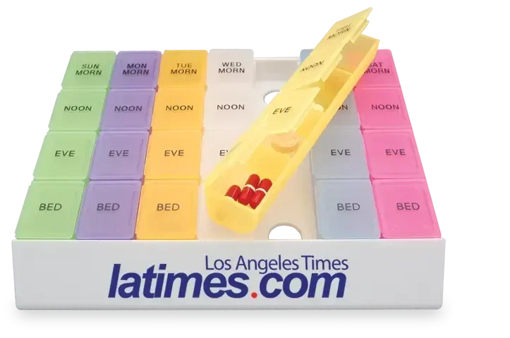 24/7 Weekly Medicine Tray Organizers - Standard, Jumbo & Rainbow. Weekly medicine tray organizer with removable pill boxes fo