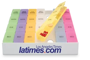 Rainbow Jumbo 24/7 Medicine Tray Organizer