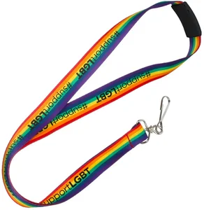 Custom Rainbow Breakaway Lanyard